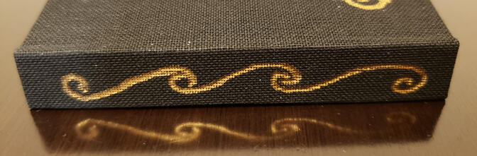 spine of a casebound book